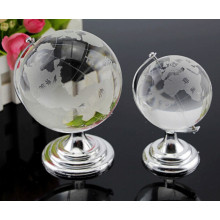 Delicate Clear Earth Glass Promotion Gift Crystal Terrestrial Globe